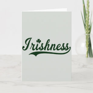 Irische Grüne Shamrock-Muster-Karte Karte