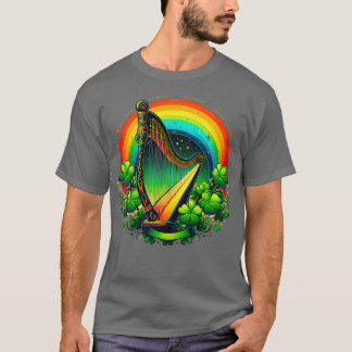 Irische Harfen Heraldik feiert St. Patrick T-Shirt