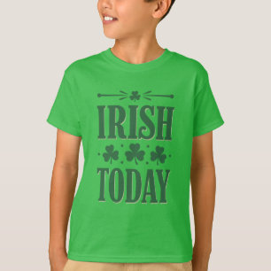 Irische Heute Fette Shamrock-Feierdesign T-Shirt