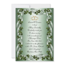 Irische Hochzeit Einladungen elegant