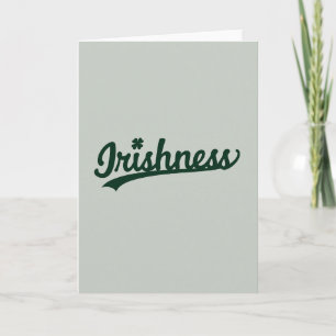 Irische Karte mit Shamrock in Grün