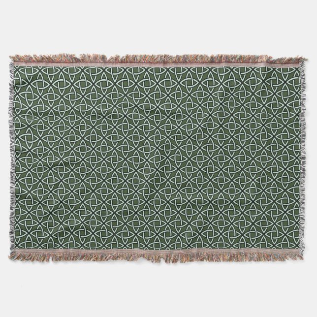 Irische keltische Knoten-Wurfs-Decke Decke (Vorderseite)