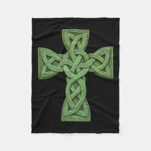 Irische keltische Kreuzknoten christliche Heilige Fleecedecke