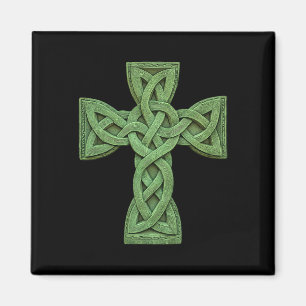 Irische keltische Kreuzknoten christliche Heilige Magnet
