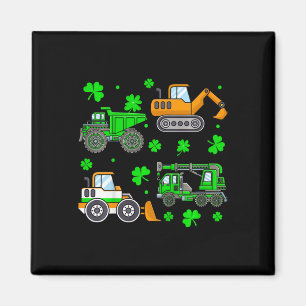 Irische Kinder Bauwagen Kran St. Patrick Tag Magnet