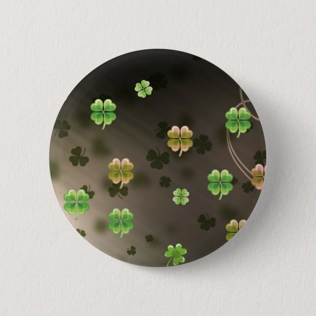 irische Kleeblätter Button (Vorderseite)