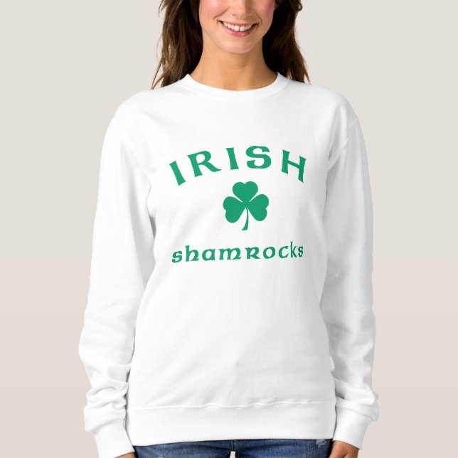 irische Kleeblätter Sweatshirt (Vorderseite)