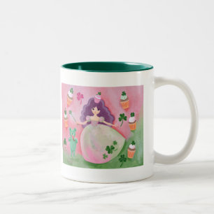 Irische Kuchen-Prinzessin Painting Zweifarbige Tasse