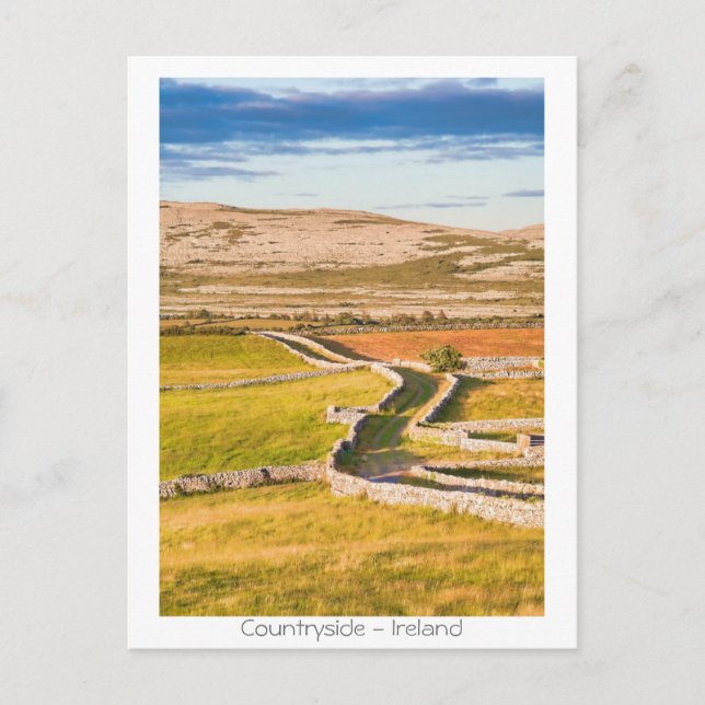 irische Landschaft Postkarte (Vorderseite)