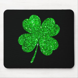 Irische Lucky Shamrock grüne Kleeblatt St. Patrick Mousepad