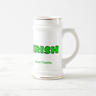 Irische persönliche Tasse/Stein Bierglas