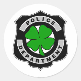 Irische Polizeibeamte Runder Aufkleber
