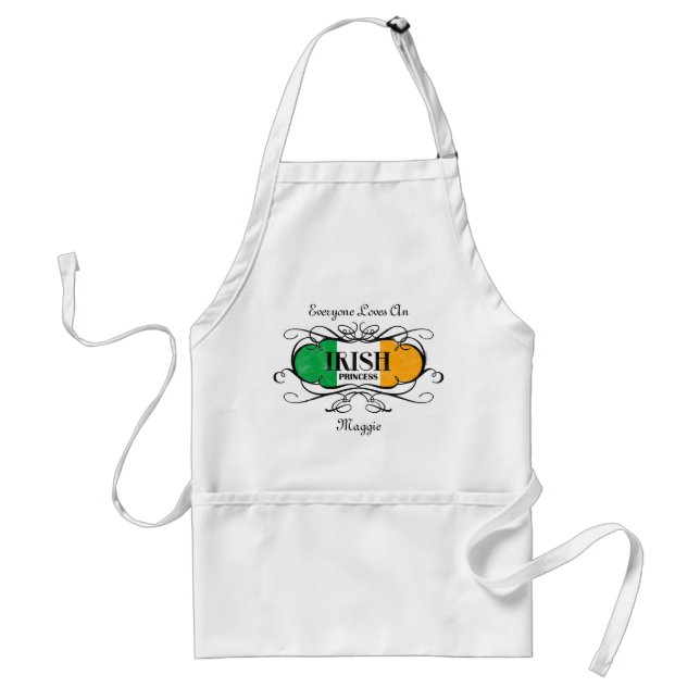 Irische Prinzessin Personalized Apron Schürze (Vorne)
