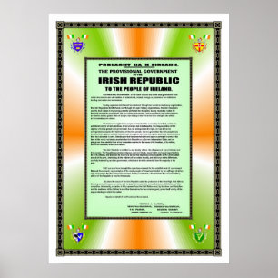 IRISCHE PROKLAMATION POSTER