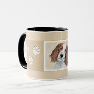 Irische Rot- und Weiß-Farbgebung - Originale Kuns Tasse