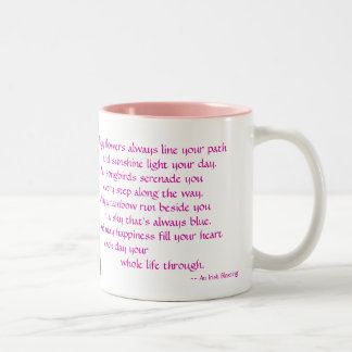 Irische Segen-Tasse Zweifarbige Tasse
