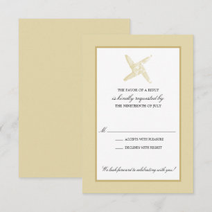 Irische St. Brigids-Kreuz-Hochzeits-RSVP Einladung