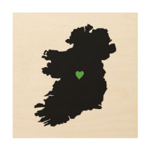 Irische Stolz-Herz-Karte von Irland