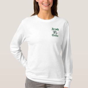 Irische Süsse besticktes Kleidungsstück Langarmshirt