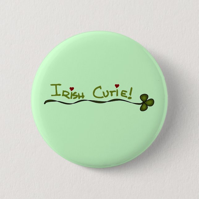 Irische Süsse-T-Shirts und Geschenke Button (Vorderseite)