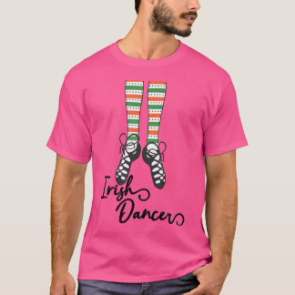 Irische Tanzsocken Schuhe Für Mädchen Am St. Patri T-Shirt