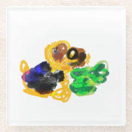 irische Terrier Liebe Glasuntersetzer