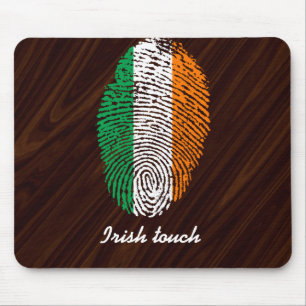 Irische Touchfingerabdruckflagge Mousepad
