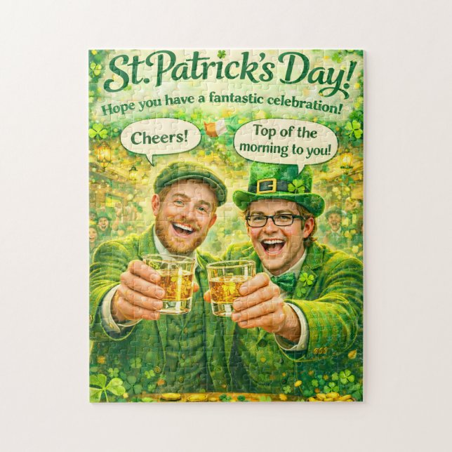 Irische Trinkgeld-Jigsaw-Puzzle zum St. Patrick's  (Vertikal)
