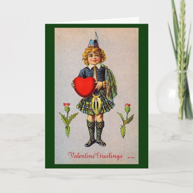 Irische Valentinsgruß-Karte Feiertagskarte (Vorderseite)
