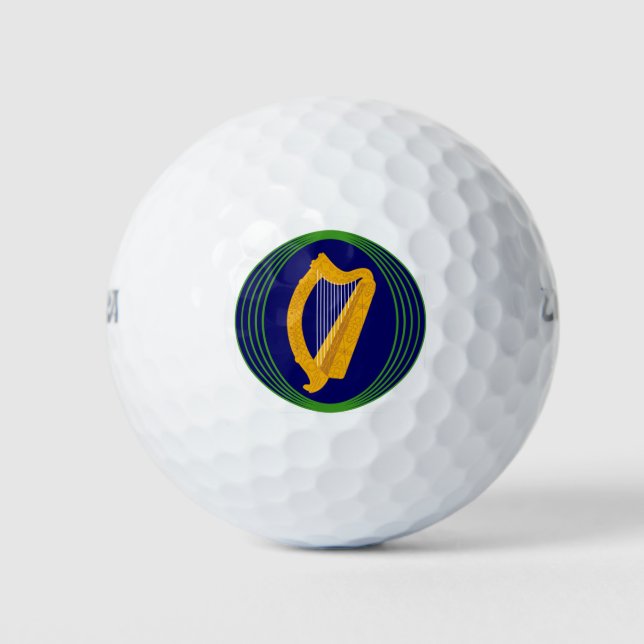 Irische Wappen-Logo Golfball (Vorderseite)