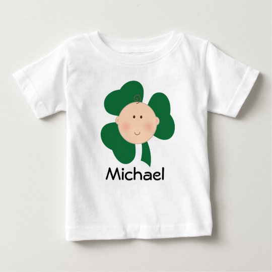 Irischen Baby-Kleeblatt-St Patrick Tagest-stück Baby T-shirt