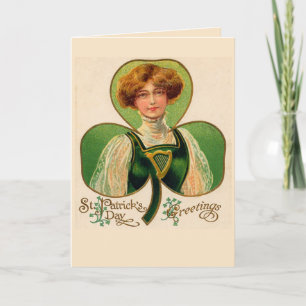 Irischen Lass-St Patrick Tagesgruß-Karte Karte
