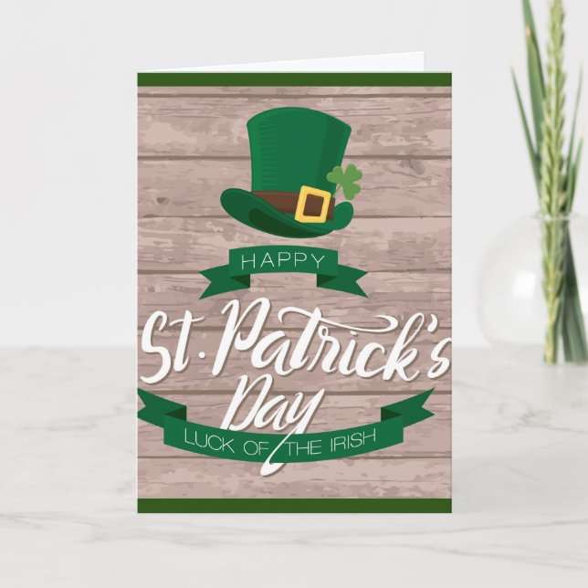 Irischen segnenst patrick Tagesgruß-Karte Karte (Vorderseite)