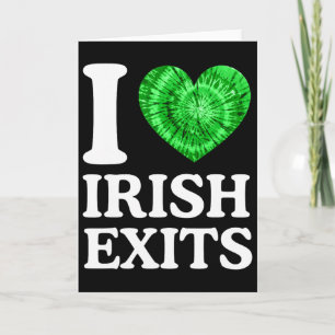 Irischer Abschied Lustiger St. Patricks Day Irisch Karte