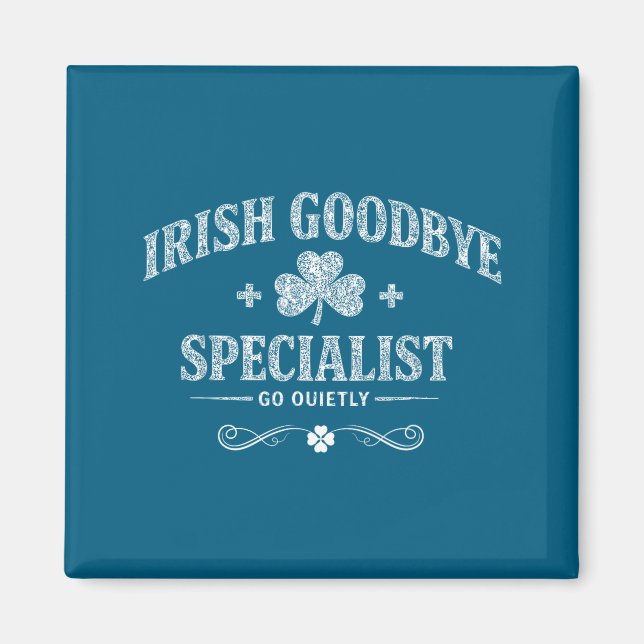 Irischer Abschiedsspezialist lustiger St. Patrick' Magnet (Vorne)