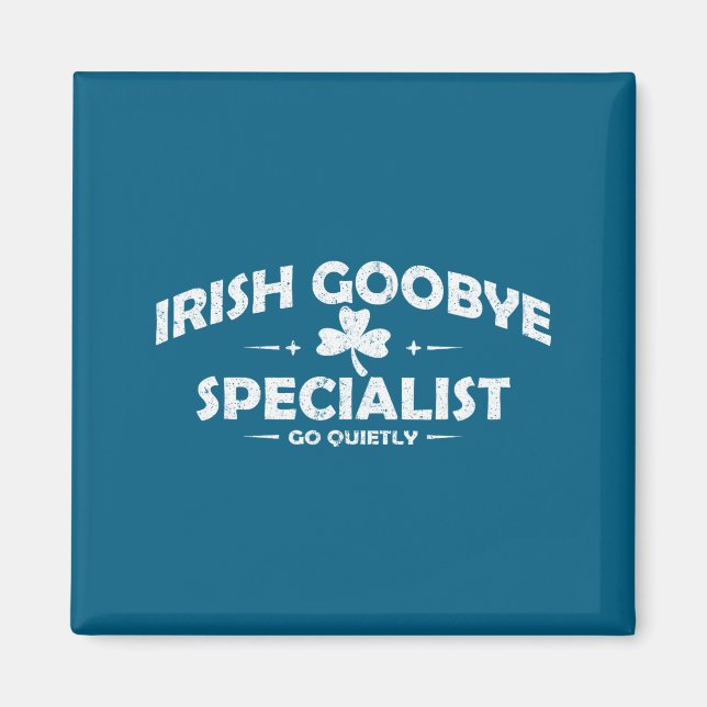 Irischer Abschiedsspezialist lustiger St. Patrick' Magnet (Vorne)