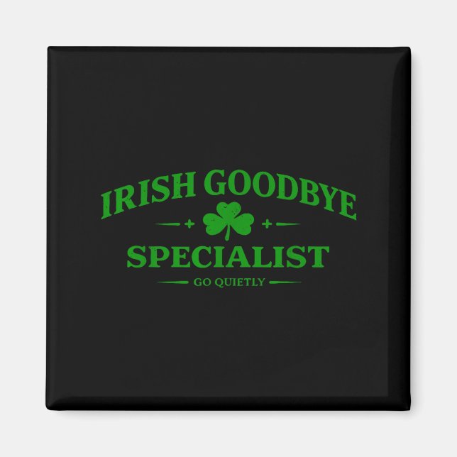 Irischer Abschiedsspezialist lustiger St. Patrick' Magnet (Vorne)