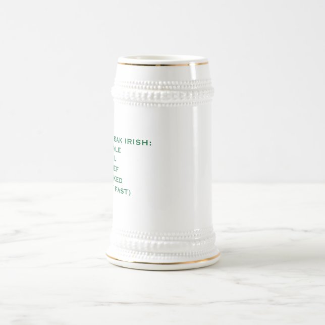 IRISCHER AKZENT-SPASS BIERGLAS (Mittel)