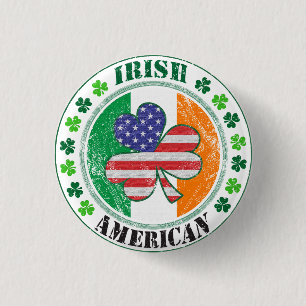 irischer Amerikaner Button