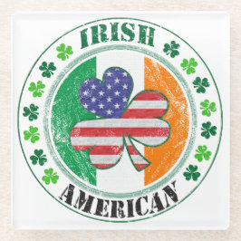 irischer Amerikaner Glasuntersetzer