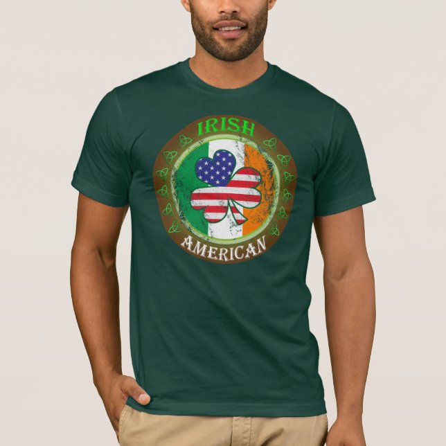 irischer Amerikaner T-Shirt (Vorderseite)