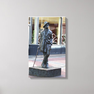 Irischer Autor James Joyce, Dublin-Skulpturdruck Leinwanddruck