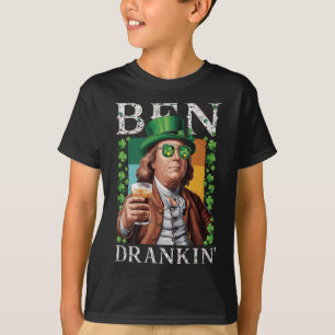 Irischer Ben trank Bier - St. Patricks Männer und T-Shirt