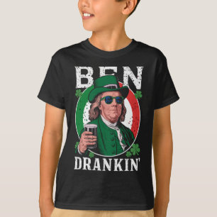 Irischer Ben trank Bier - St Pattys Männer und Fra T-Shirt