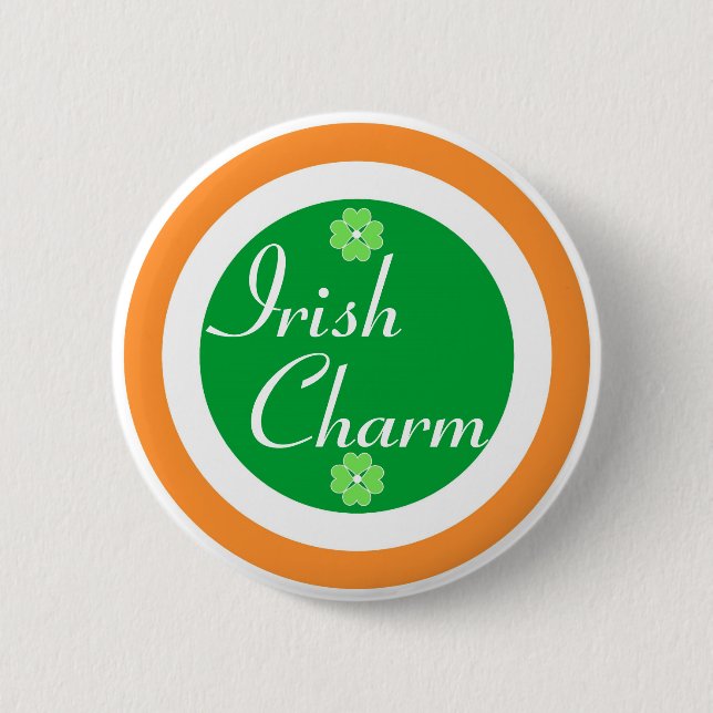 Irischer Charme Button (Vorderseite)