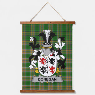 Irischer Donegan oder O_Donagan Wappen Familienwap Wandteppich Mit Holzrahmen