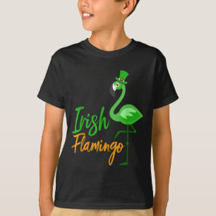 Irischer Flamingo - Lustiges Irland-Tierliebhaber- T-Shirt