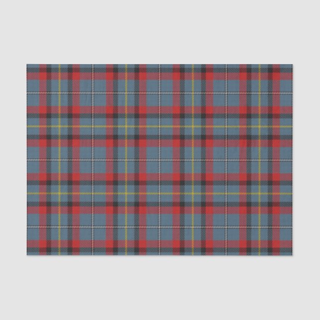 Irischer Geschenk-Clan MacNamara Tartan Seidenpapier (Vorderseite)