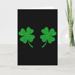 Irischer Glücksklee Brustklee St. Patricks Day Karte