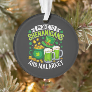Irischer Gnom St. Patrick anfällig für Schabernack Ornament